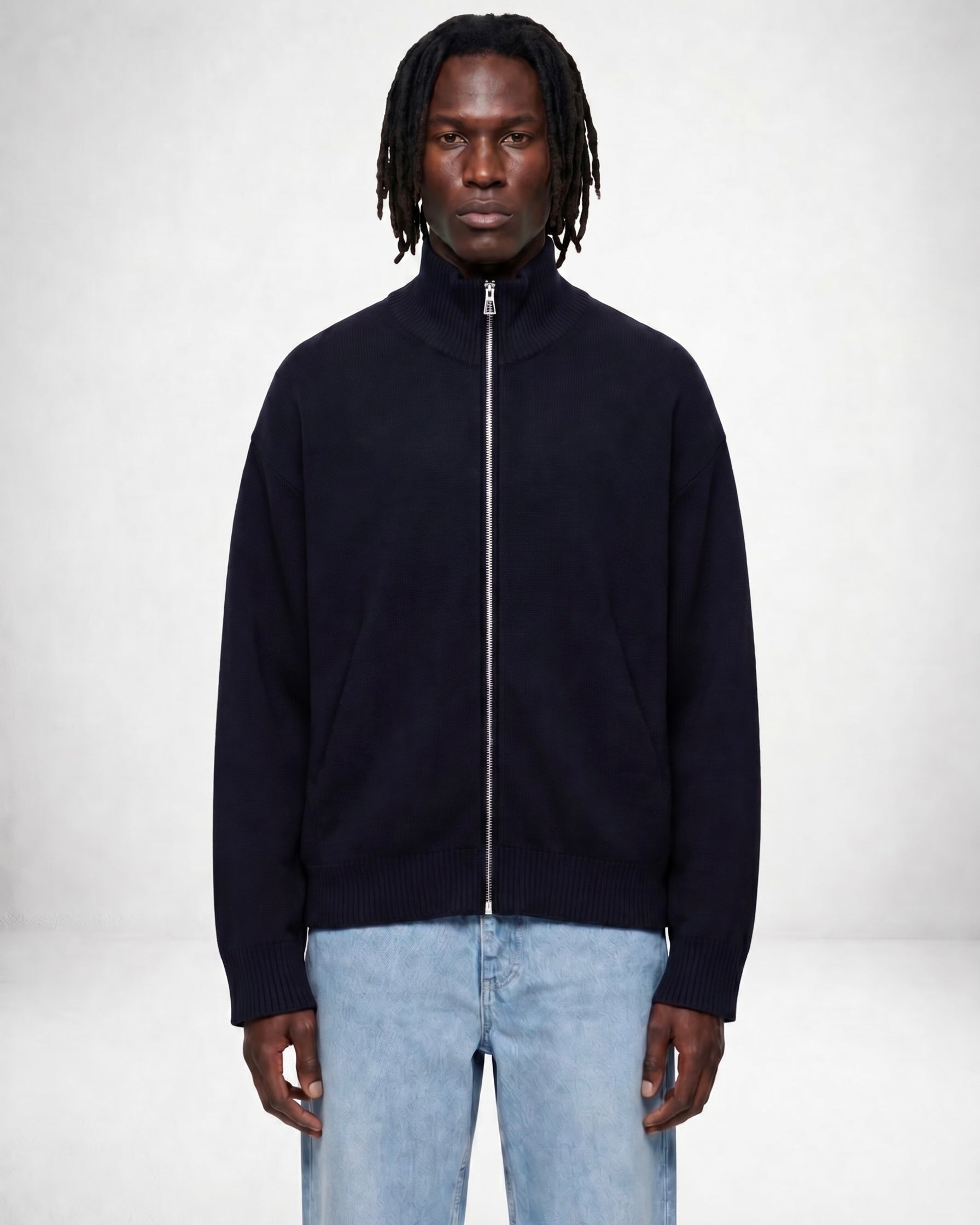 Knitted full-zip sweater – Viktors Wardrobe