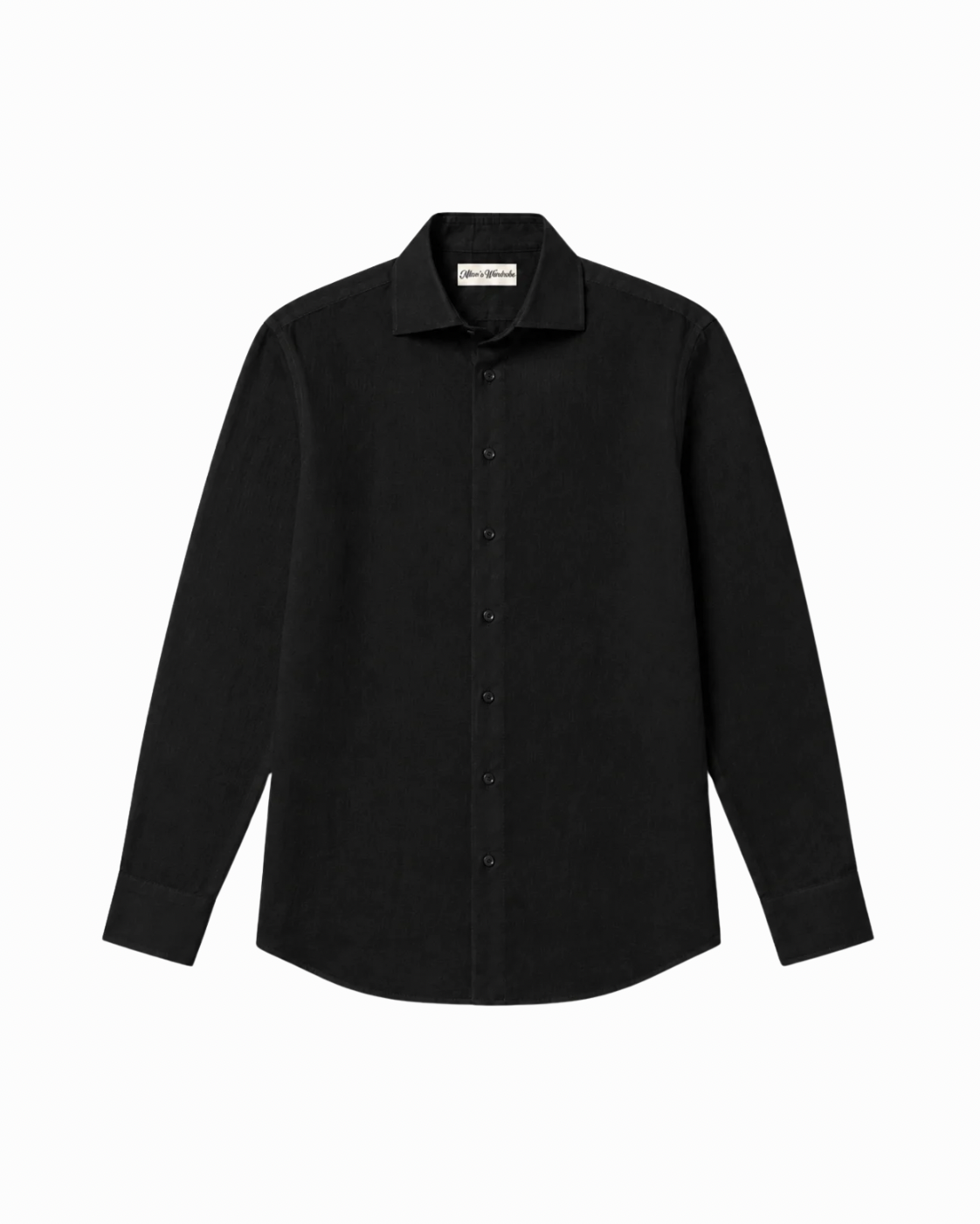 Black linen shirt