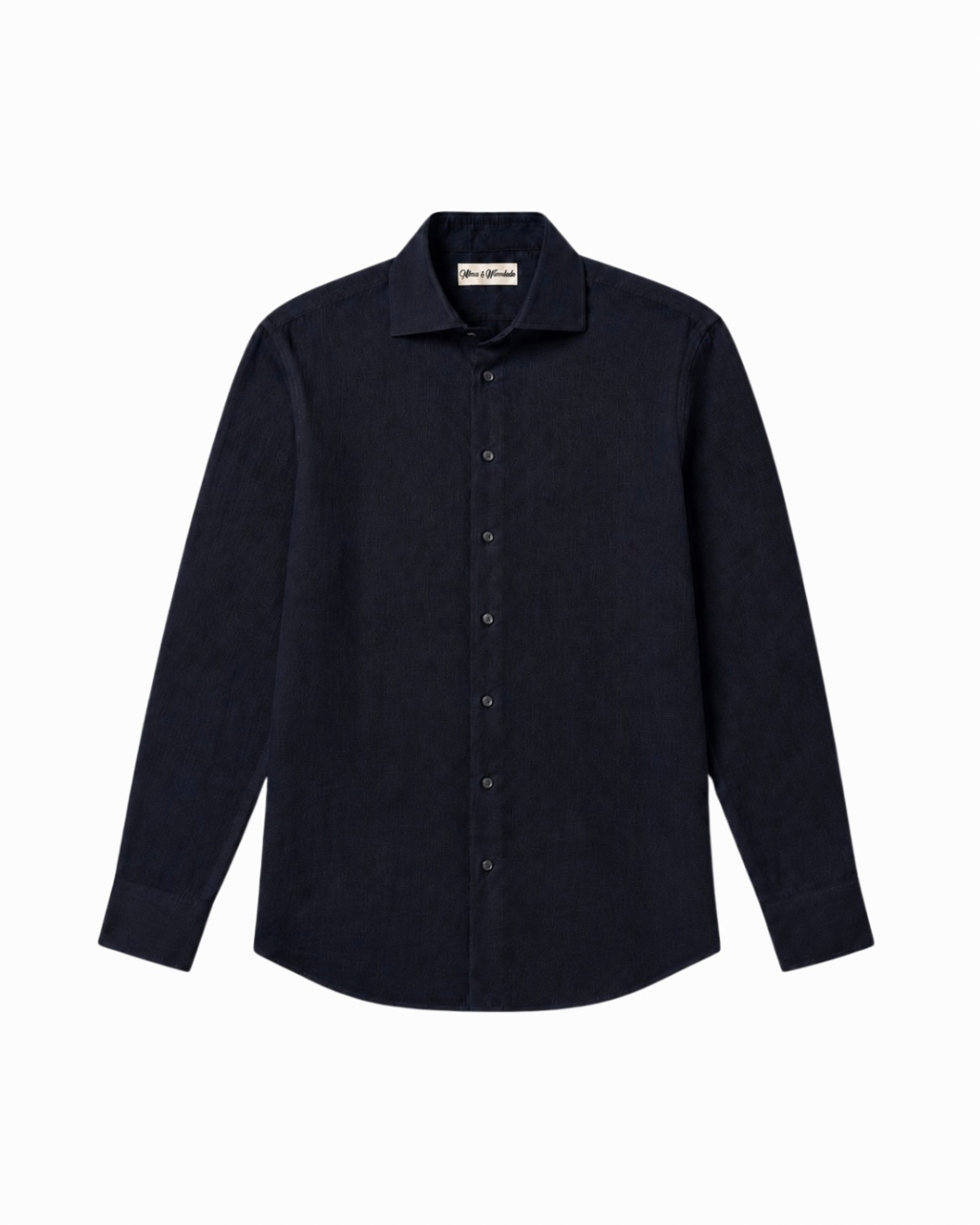 Navy blue linen shirt